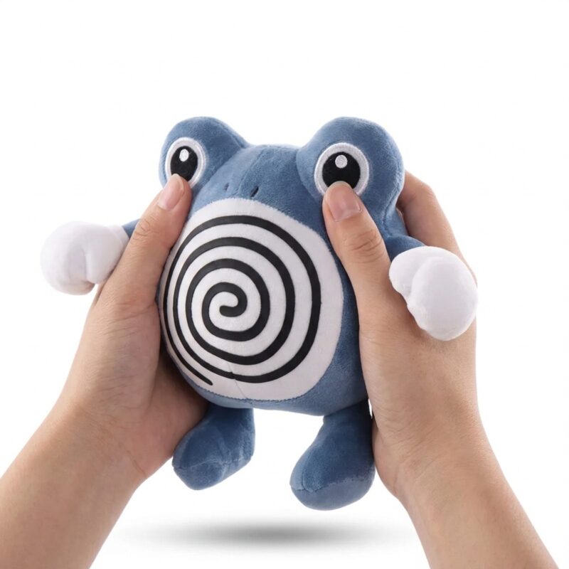 Poliwhirl Peluche sostenido en las manos