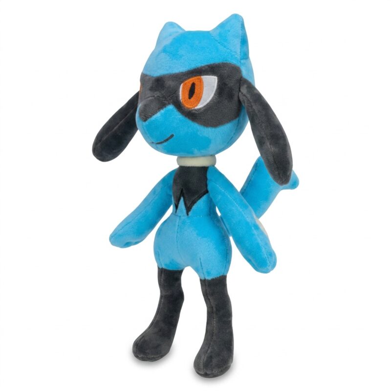 Riolu Peluche vista de 3/4