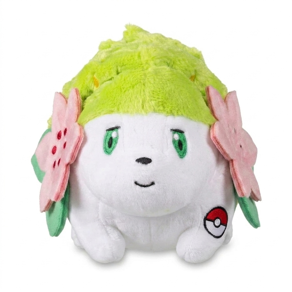 Shaymin Peluche con insignia que prueba la autenticidad del producto.