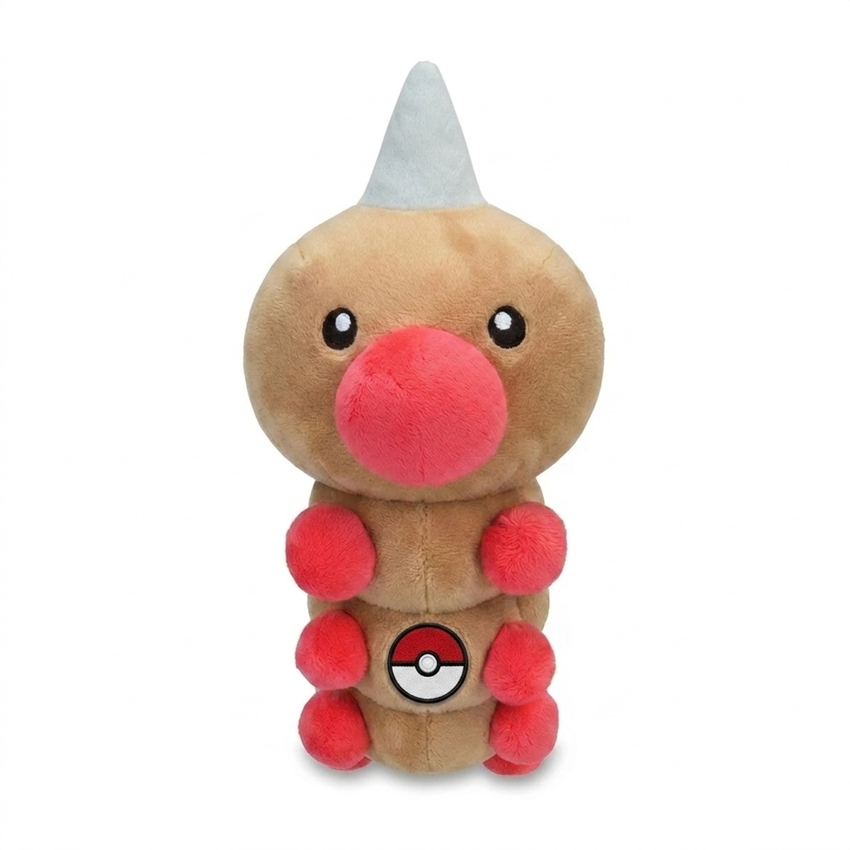 Weedle Peluche con insignia que prueba la autenticidad del producto.