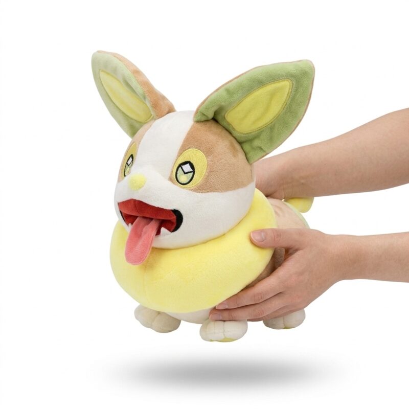 Yamper Peluche en las manos